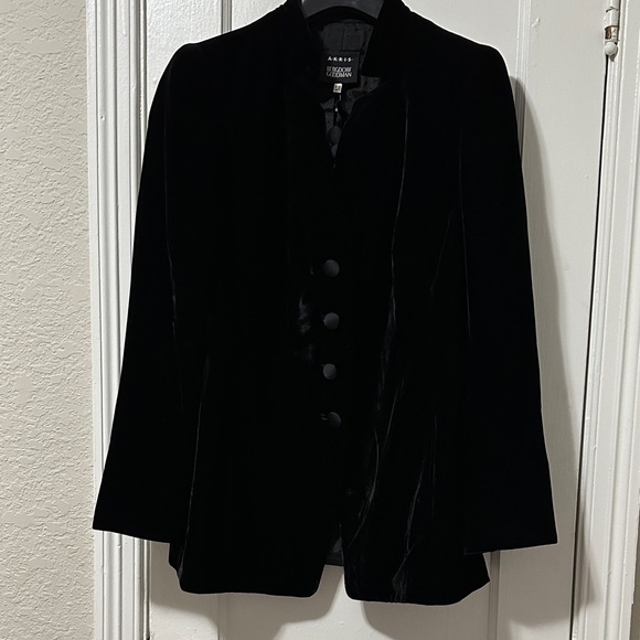 Akris Jackets & Blazers - Akris Black Velvet Tailored Blazer
